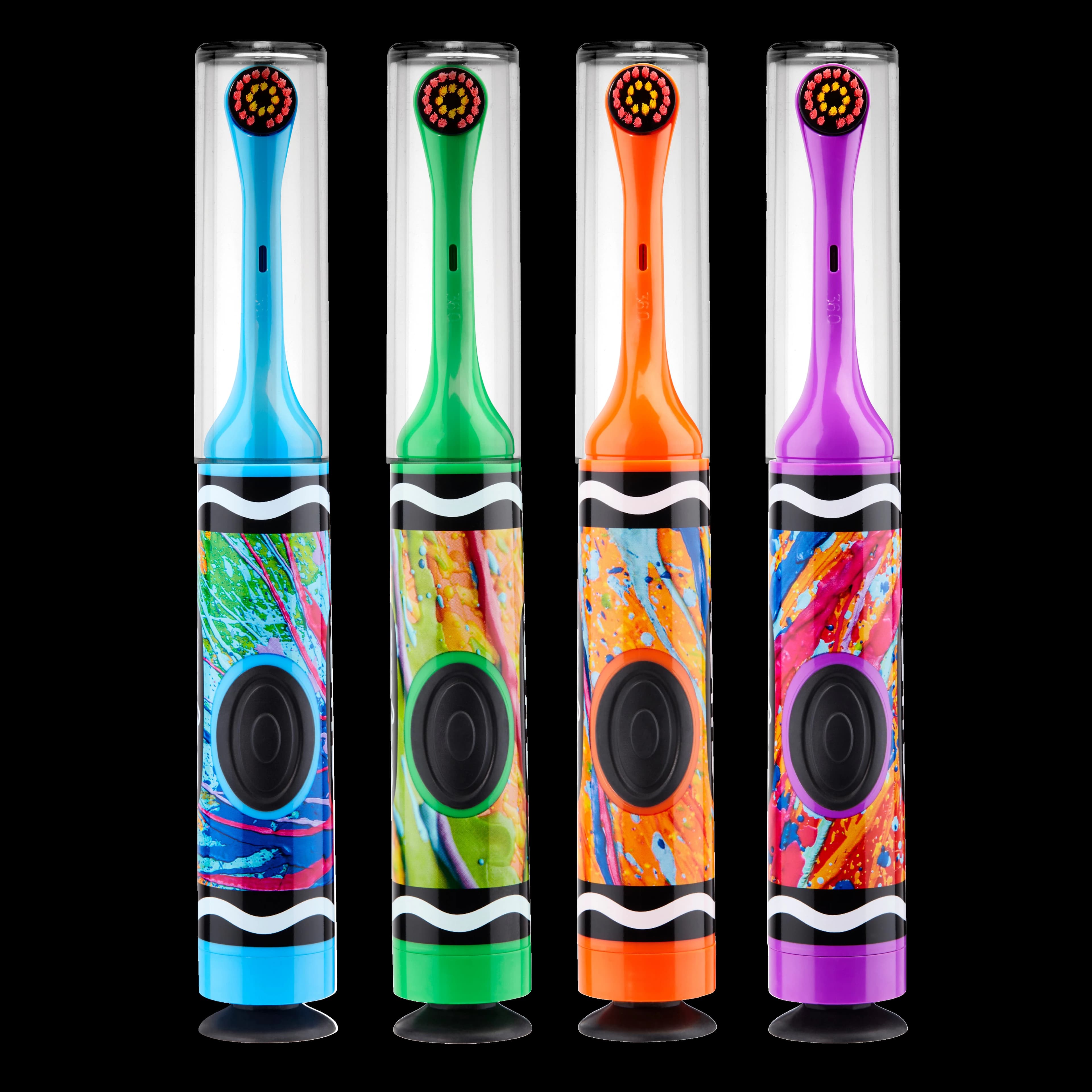 GUM Crayola Power Toothbrush, Ultra Soft Oscillating, Battery Operated, Kids (Ages 4-11), Assorted Colors, 12/Bx, 2272PQ - GUM® Crayola™ Power Toothbrush - GUM® Crayola™ Power Toothbrush - Image 1