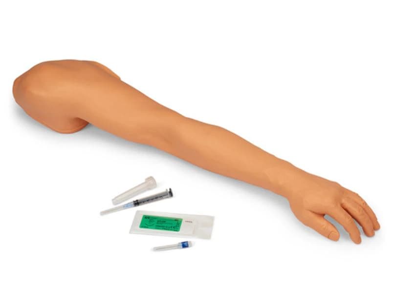 Life/form Arm Portable Venipuncture/Injection Simulator, Light Adult, 32x7x7" - LifeForm Arm Demonstration IV - Image 1