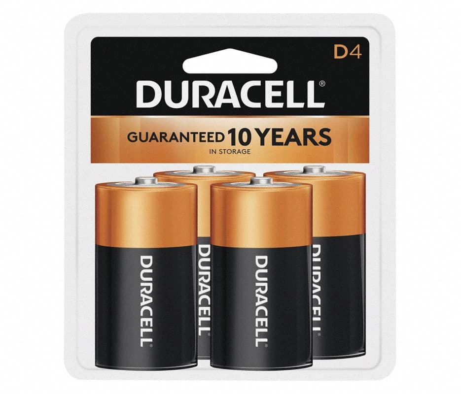 Duracell Alkaline Battery, D Size, 2/Pack - Battery Alkaline - Image 1