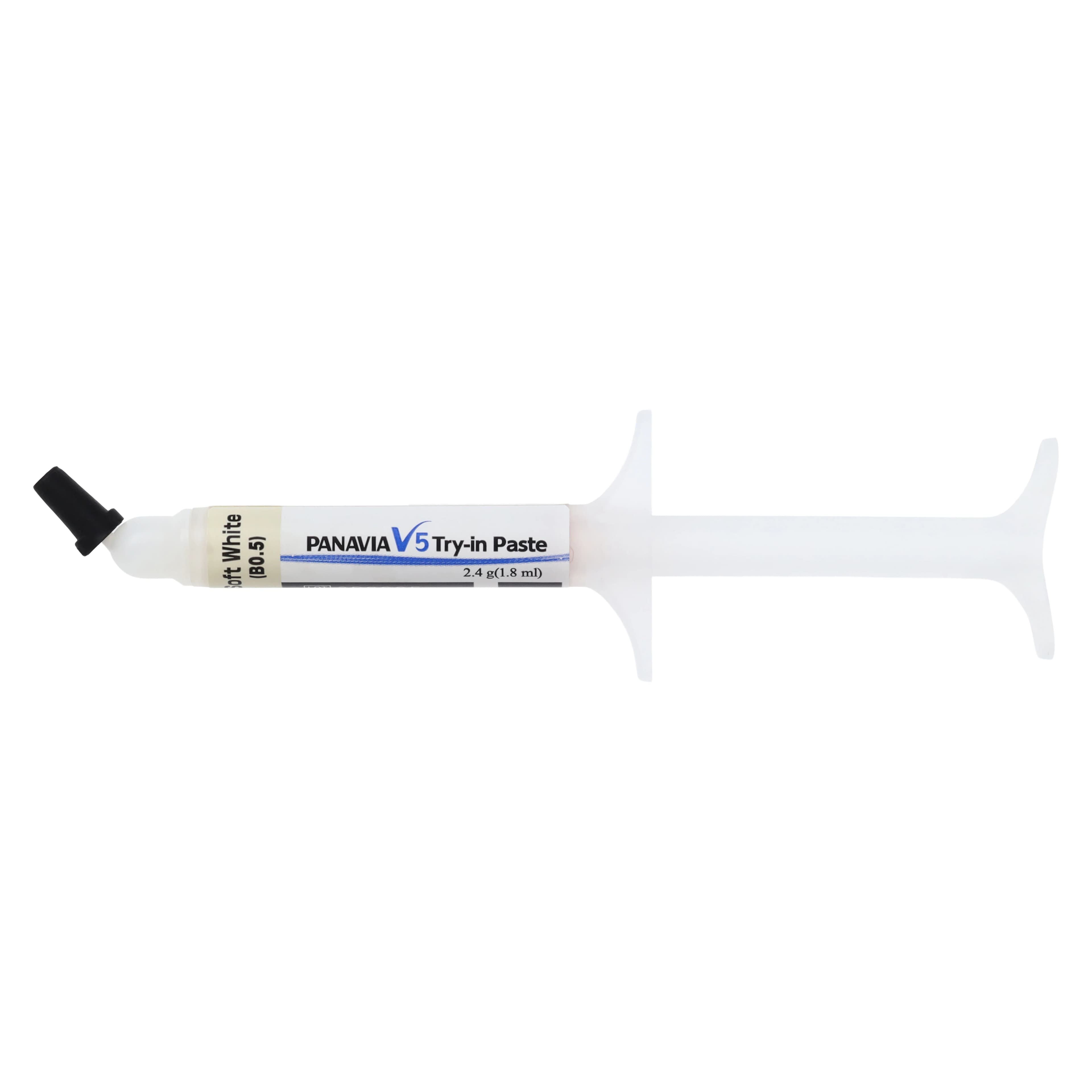 Kuraray Panavia V5 Resin Cement Try-In Paste, Soft White (B0.5), 1.8 ml Syringe, 1/Pk, 3630KA - Panavia V5 Resin Cement Try-In Paste, Syringe, 1.8 ml, Soft White, B0.5, 1/Pk, 3630KA - Image 1