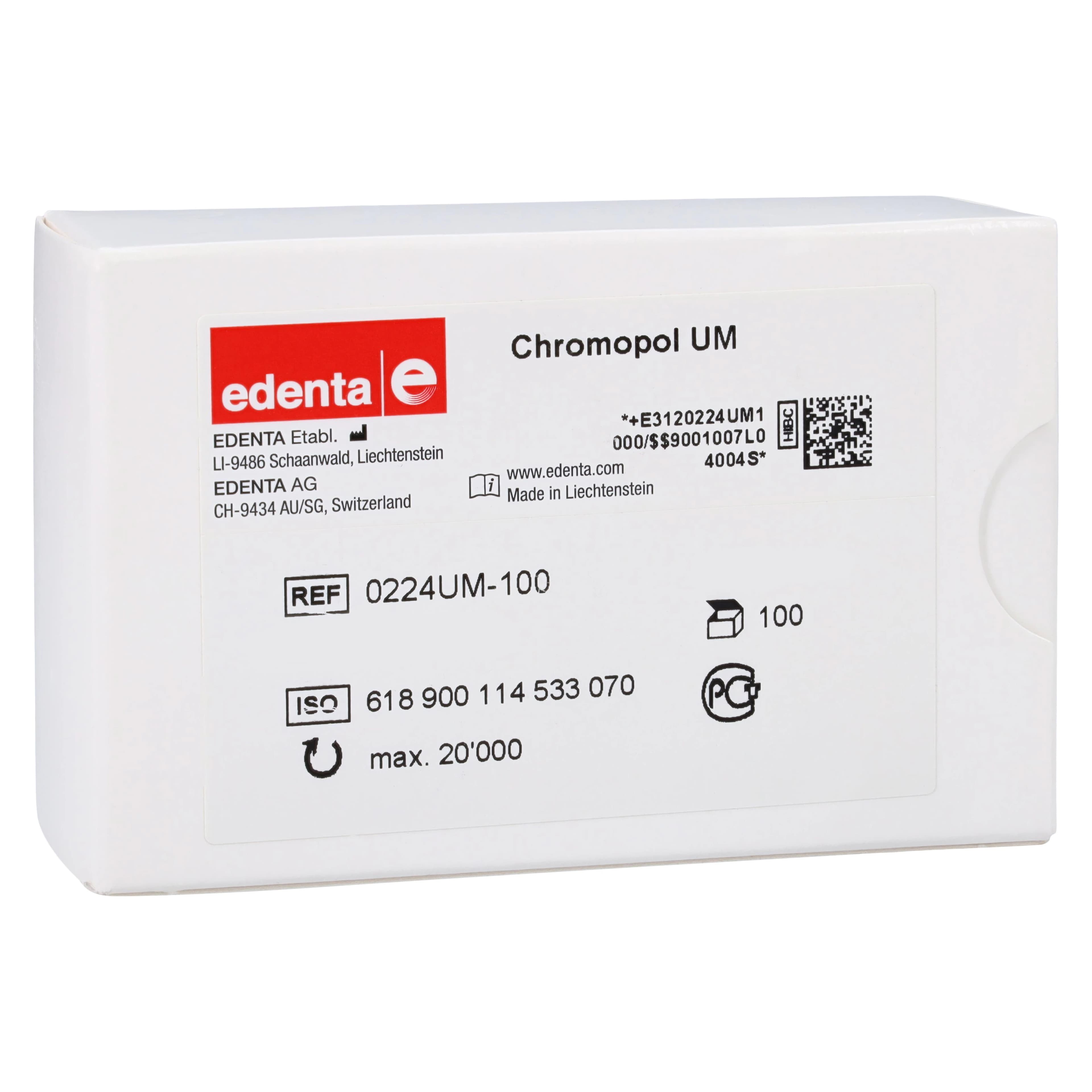 Edenta Chromopol Cylinder Polisher, Medium, 100/Box - Chromopol Cylinder - Image 1