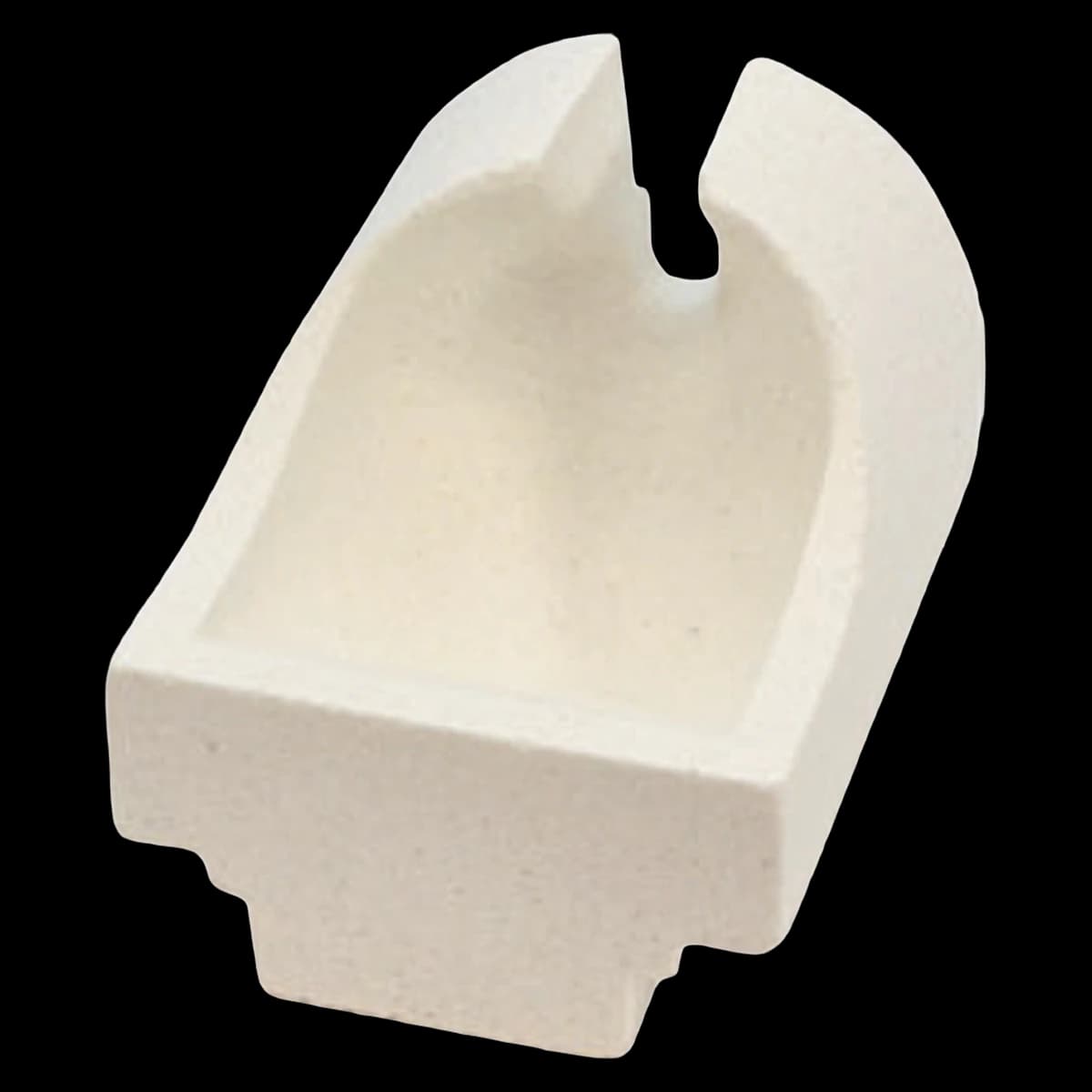 Wesgo Crucible, Slotted Type A, Each - Wesgo Crucible Slotted A - Image 1