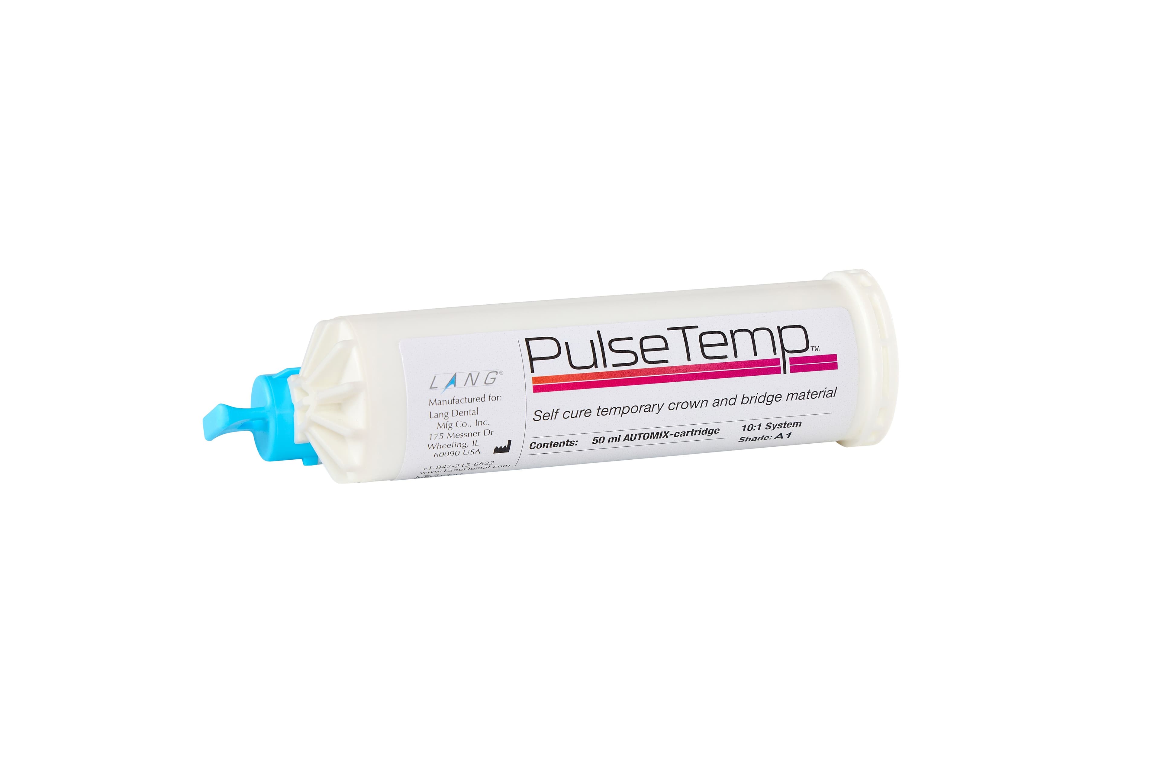 PulseTemp™ A1 Automix Provisional Crown & Bridge Material, 50 ml Cartridge, Shade A1, 1/Pkg, PTA1 - PulseTemp™ A1 50 ml - Image 1