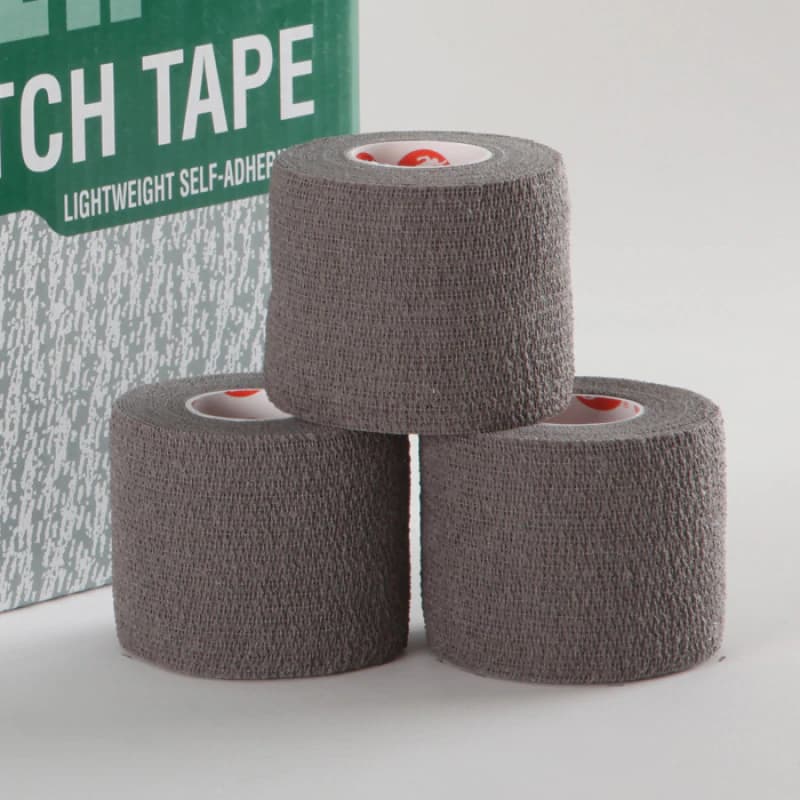 Cramer Products Eco-Flex Stretch Elastic Tape, 2" x 6 yd, Grey, Latex-Free, 24 Rolls/Case - Tape Eco-Flex Stretch Grey - Image 1