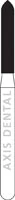NTI Diamond Bur FG Medium Beveled Cylinder #878-014 (M878-014), 1.4 mm Diameter x 8.0 mm Length, 5/Pkg - NTI® FG Diamonds - Medium - #878-014 (8.0) - Image 1