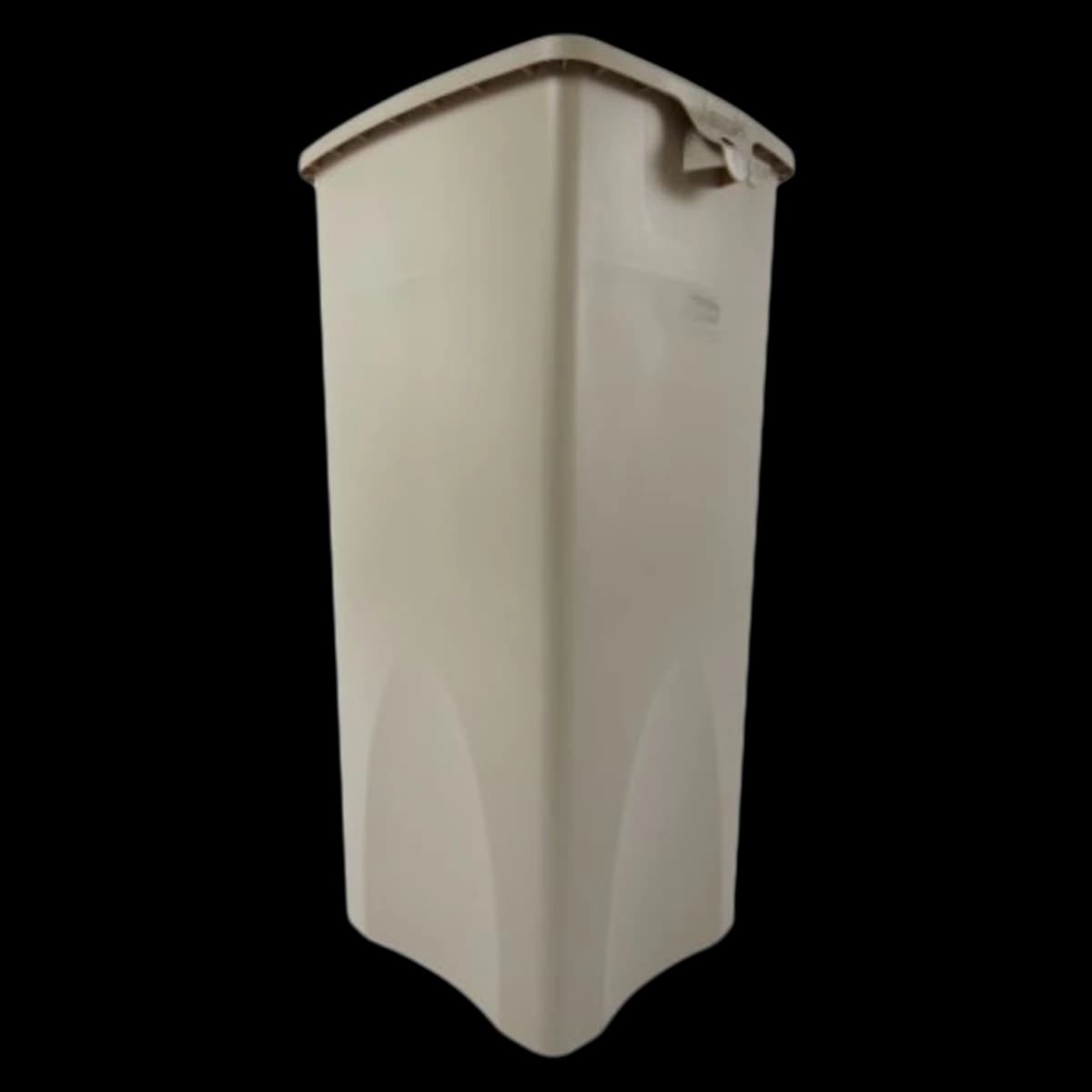 Untouchable Resin Waste Receptacle, No Lid, Beige, 3/Case - Receptacle Waste wo/Lid Beige - Image 1