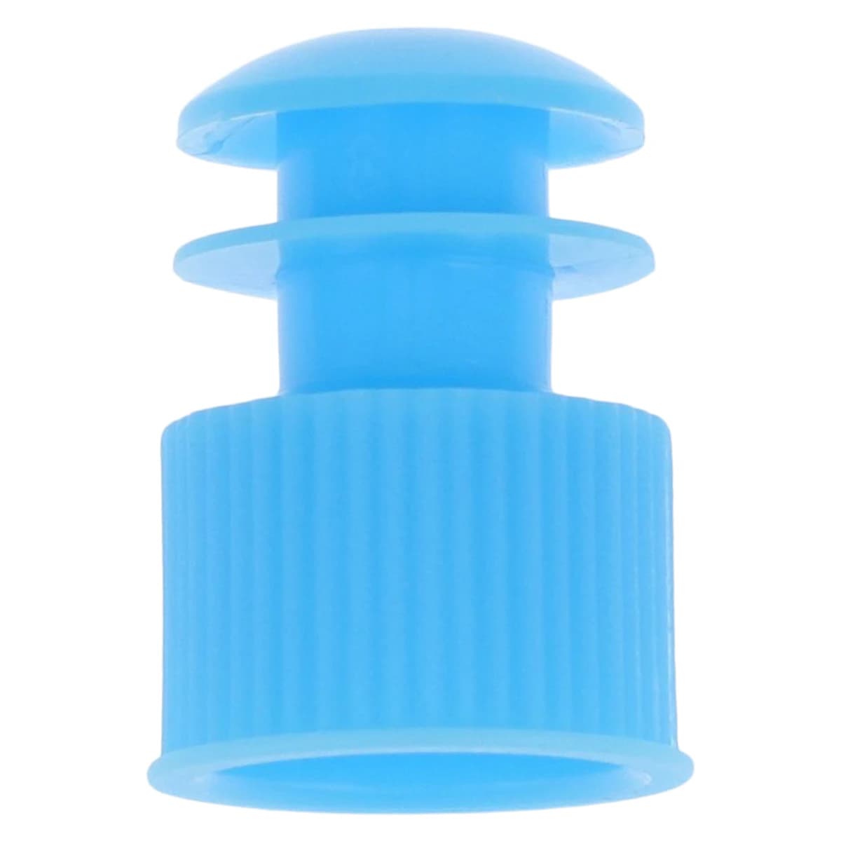 Globe Scientific Flange Plug Cap, Polyethylene, Blue, 12mm, 1000/Bag - Flange Plug Cap 12mm - Image 1