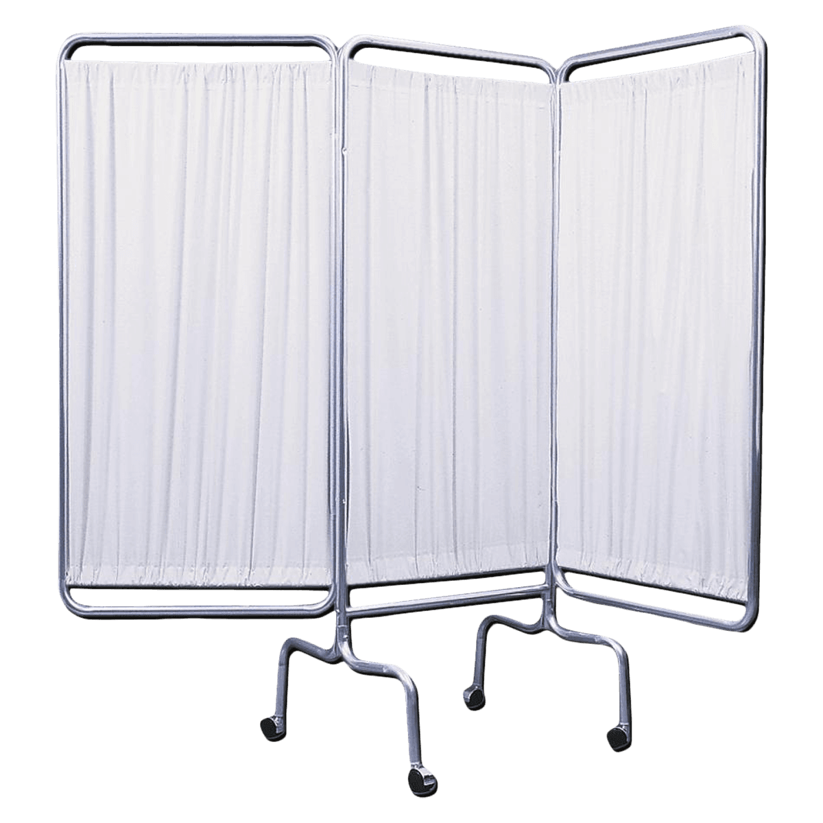Brandt Industries Patient Privacy Screen with Casters, Aluminum Frame - Screen Patient Privacy w/Caste - Image 1