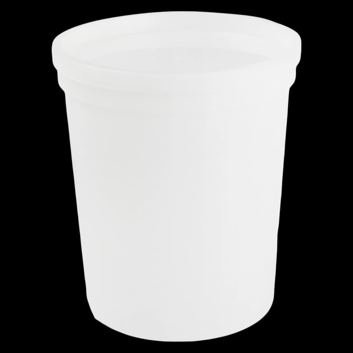 Medegen Laboratory Cup with Lid, 32 oz, Translucent, Snap Cap, 100/Case - Laboratory Cup W/Lid 32oz - Image 1
