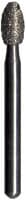 Midwest Diamond Bur FG 379-023SC Super Coarse Esthetic Trimming Egg, Friction Grip, 2.3 mm Diameter, 4.3 mm Length, 5/Pk, 471429 - Diamond Bur FG 379-023SC Super Coarse 5/Pk - Image 1