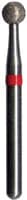 Midwest Multi-Use Diamond Bur, FG #801-029F, Fine Grit, Round, 2.9 mm Diameter, 2.9 mm Length, Friction Grip, 5/Pkg - Midwest® Diamonds – Medium, Round, Fine, 5/Pkg - # 801, 2.9 mm Diameter, 2.9 mm Length, 5/Pkg - Image 1