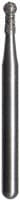 Midwest Multi-Use Diamond Bur FG #802-016M, Medium Grit, Round Extended End, 1.6 mm Diameter, 2.9 mm Length, Friction Grip, 5/Pkg - Midwest® Diamonds FG – Medium, Round Extended End, 5/Pkg - # 802, 1.6 mm Diameter, 2.9 mm Length, 5/Pkg - Image 1