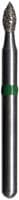 Midwest Multi-Use Diamond Bur FG 368-023EF, Extra Fine Grit, Football Shape, 2.3 mm Diameter, 5.2 mm Length, Friction Grip, 5/Pk - Midwest Multi-Use Diamonds FG 368-023EF Football 5/Pk - Image 1