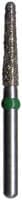 Midwest Multi-Use Diamond Bur FGSS #856L-016SC, Super Coarse, Taper Long Round End, 1.6 mm Diameter, 9.0 mm Length, Black Ring, 5/Pkg - Midwest® Diamond Bur – FGSS, Cone, Super Coarse, Black, 5/Pkg - Taper Long Round End, # 856L, 1.6 mm Diameter, 9.0 mm Length - Image 1