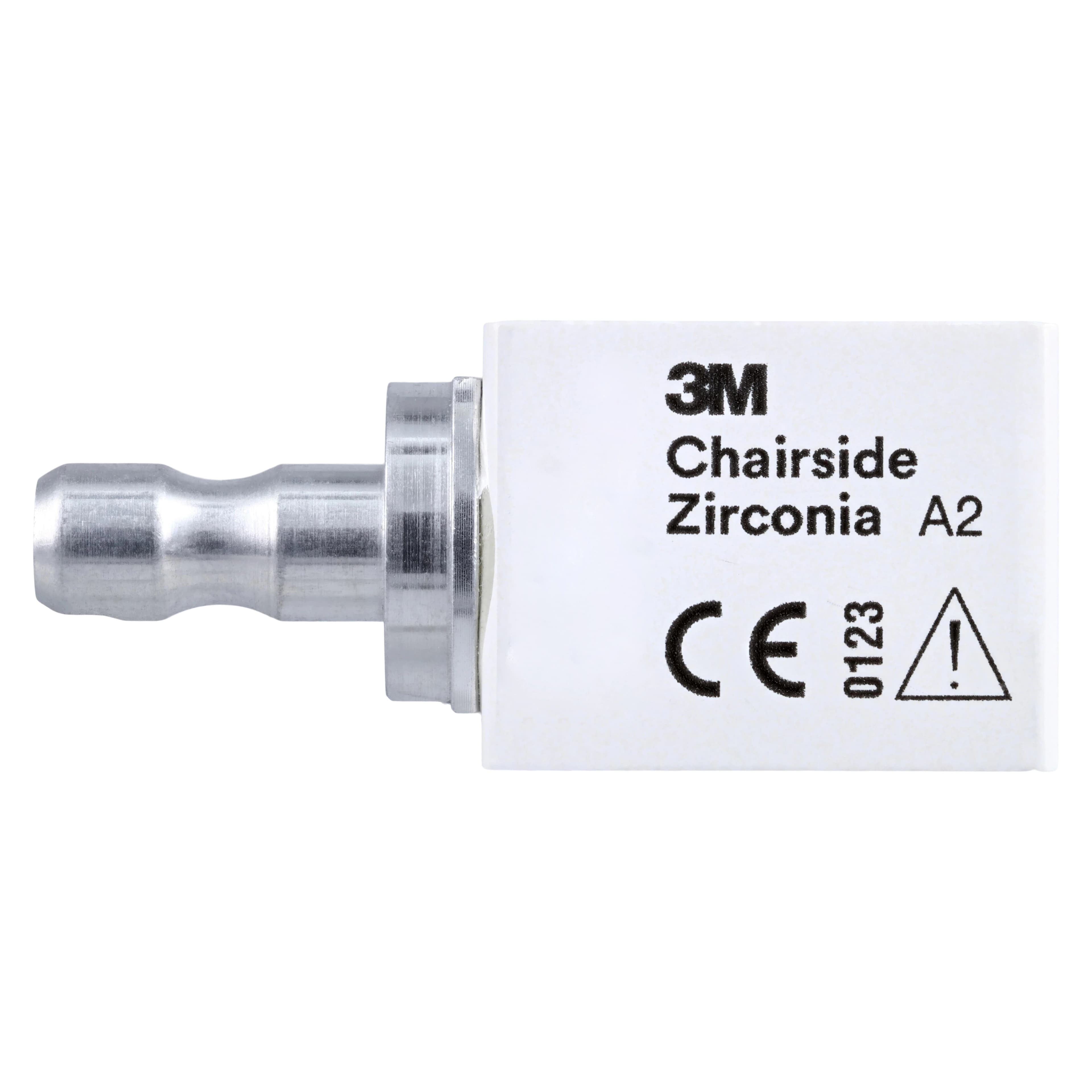 Solventum™ (3M™) Chairside Zirconia CEREC Crown Block Refill, Shade A2, 20mm, 5/Pkg, 69942 - 3M™ Chairside Zirconia CEREC A2 Refill 20mm Pack of 5 - Image 1