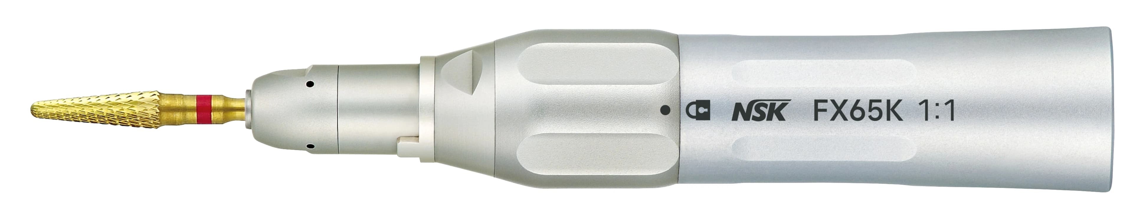 NSK FX Series FX65K Low Speed Air Straight Handpiece, Non-Optic, 1:1 Direct Drive, 40,000 RPM, KaVo and W&H Backend, HA12020001 - FX Series FX65K Low Speed Air Straight Handpiece Non Optic Each - Image 1