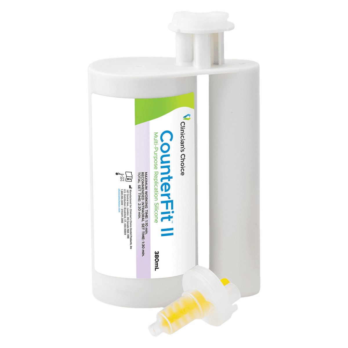 CounterFit II Multi-Purpose Replication Silicone MegaMix Cartridge, 380 mL, Light Purple, Regular Body, Quick Set - CounterFit II Multi-Purpose Replication Silicone MegaMix Cartridge - Image 1