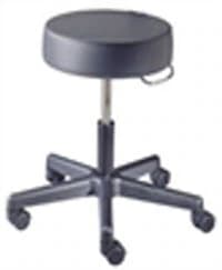 Brewer Value Plus Pneumatic Exam Stool, Azure Blue, Without Back, 5 Caster Base, 250 lb Capacity - Stool Pneu W/O Back 5 Caster - Image 1