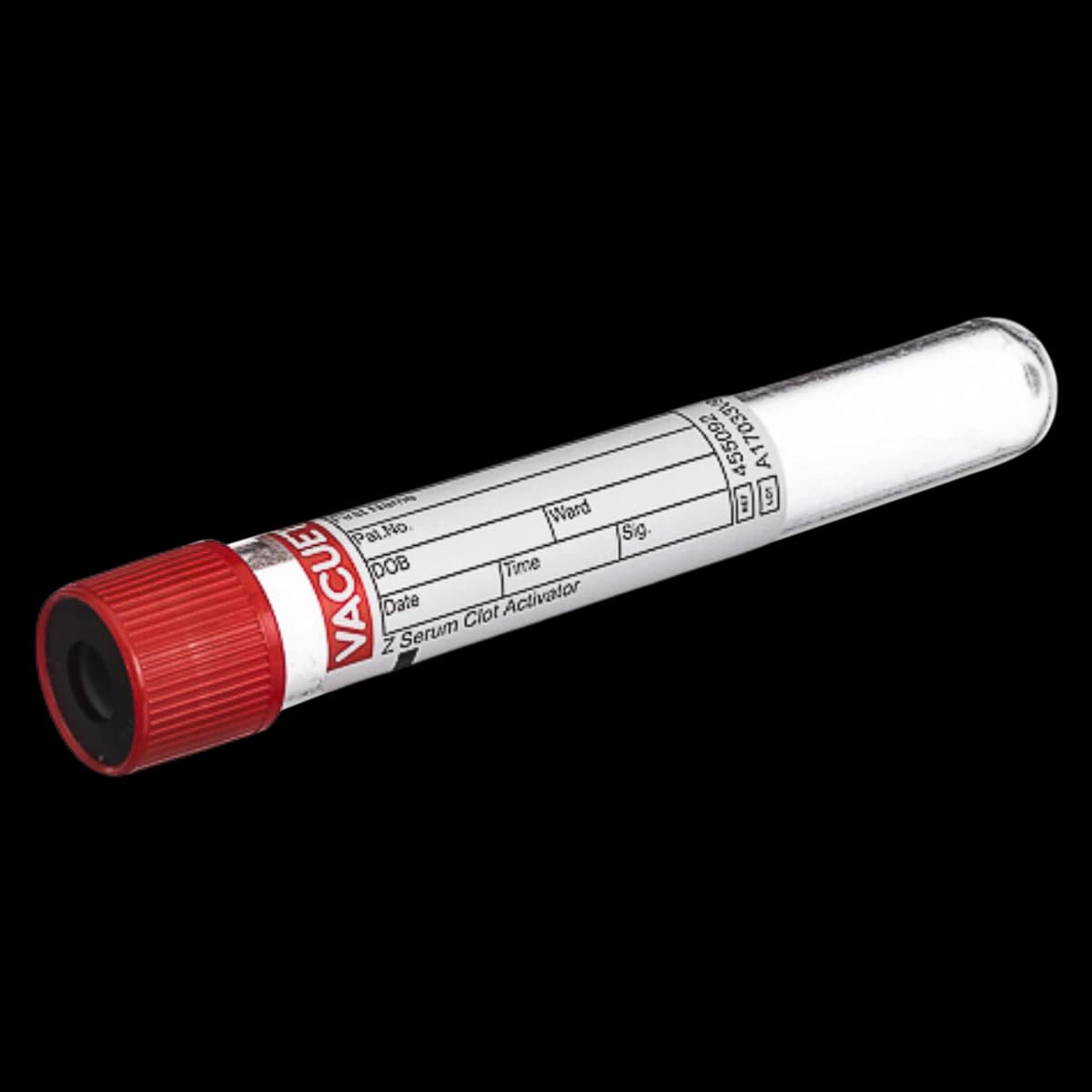 Greiner Bio-One Vacuette Serum Clot Blood Collection Tube, Red/Black, 9mL, Sterile, Non-Ridged, 50/Box - Tube BC Vacuette Serum Clot - Image 1