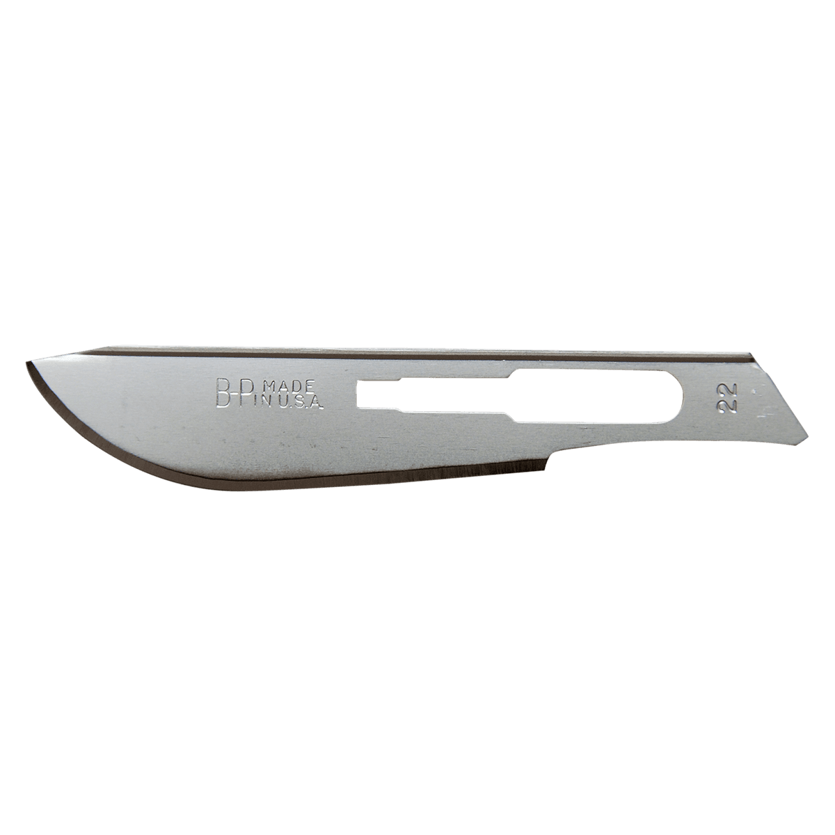 Bard Parker Blade #22, Non-Sterile, Carbon Steel, Disposable, 150/Bx - Blade #22 N/S Carbon - Image 1