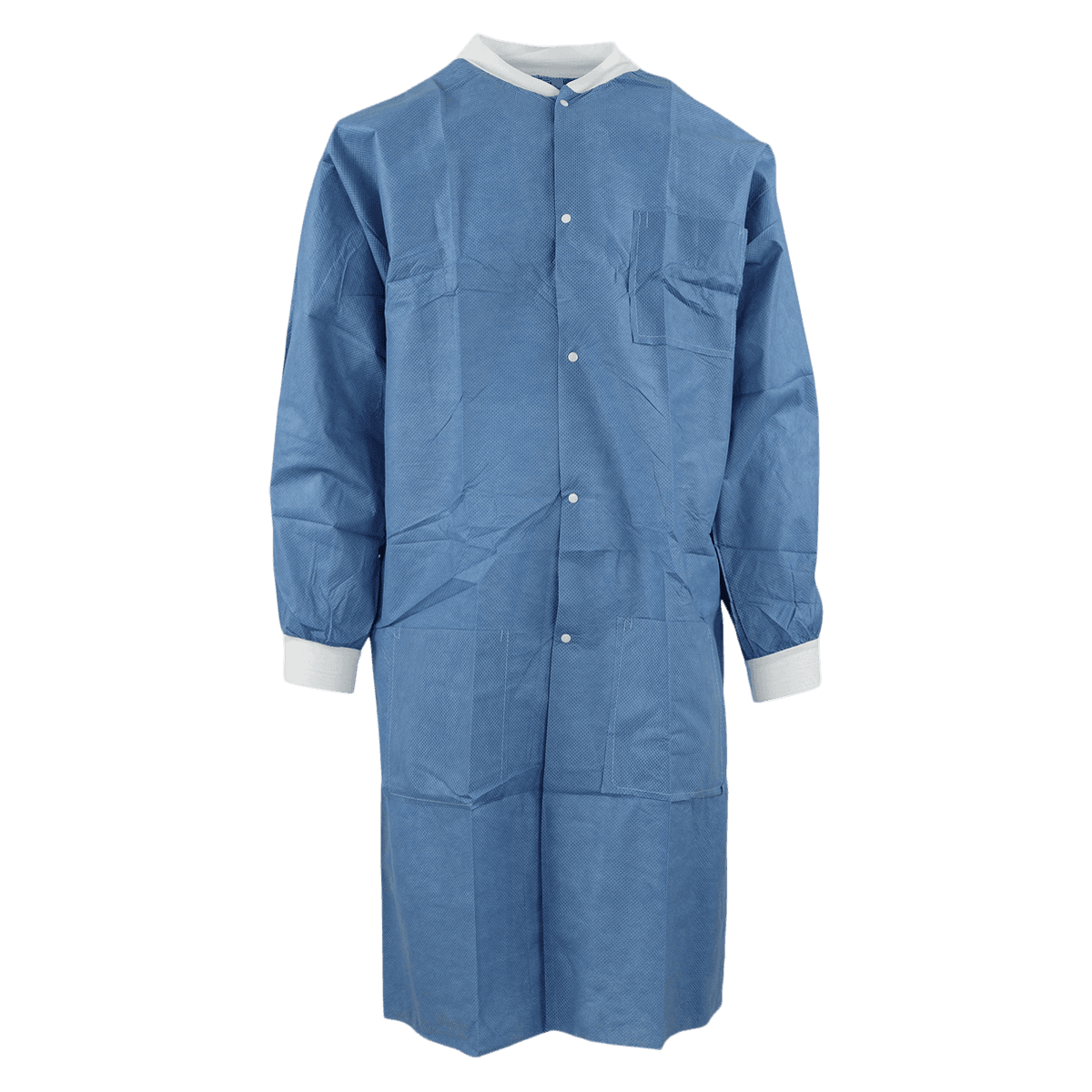 SafeWear High Performance Lab Coat, Deep Blue, 3XL, 12/Pkg, 8107-F - SafeWear High Performance Lab Coats - Image 1
