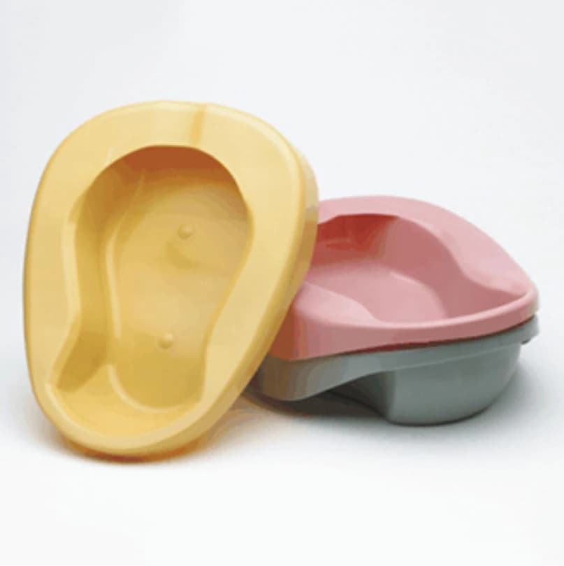 Medegen Pontoon Bedpan, Dusty Rose, 2 qt, Individually Wrapped - Bedpan Indiv Wrapped - Image 1