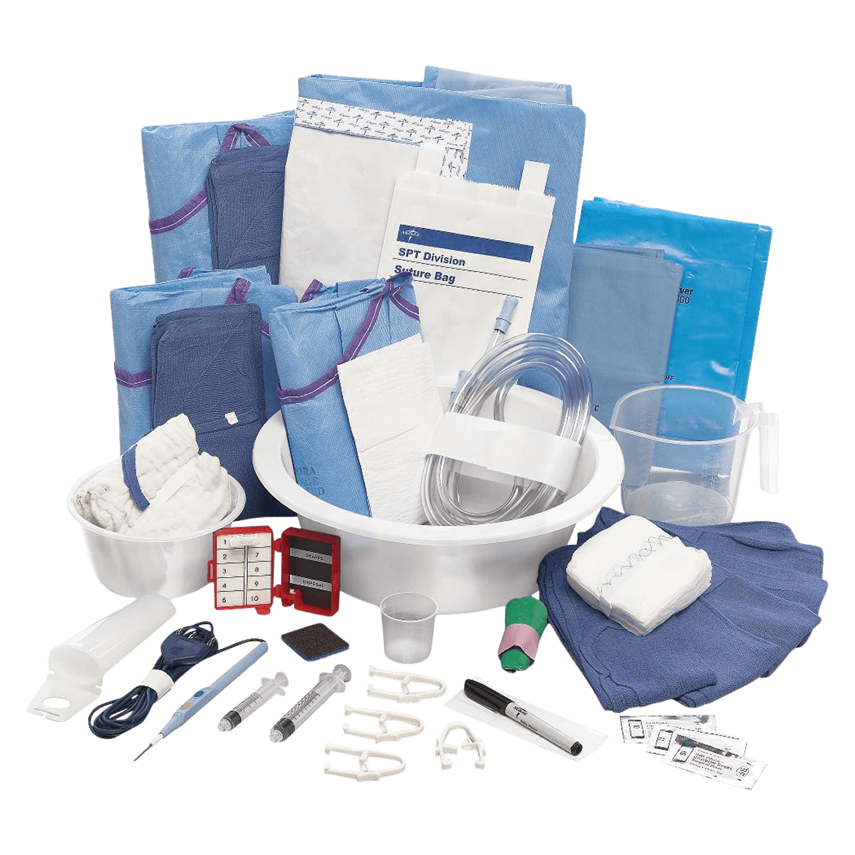 Medline Laparotomy/Cholecystectomy Tray, Latex-Free - Tray Lap Chole Latex Free - Image 1
