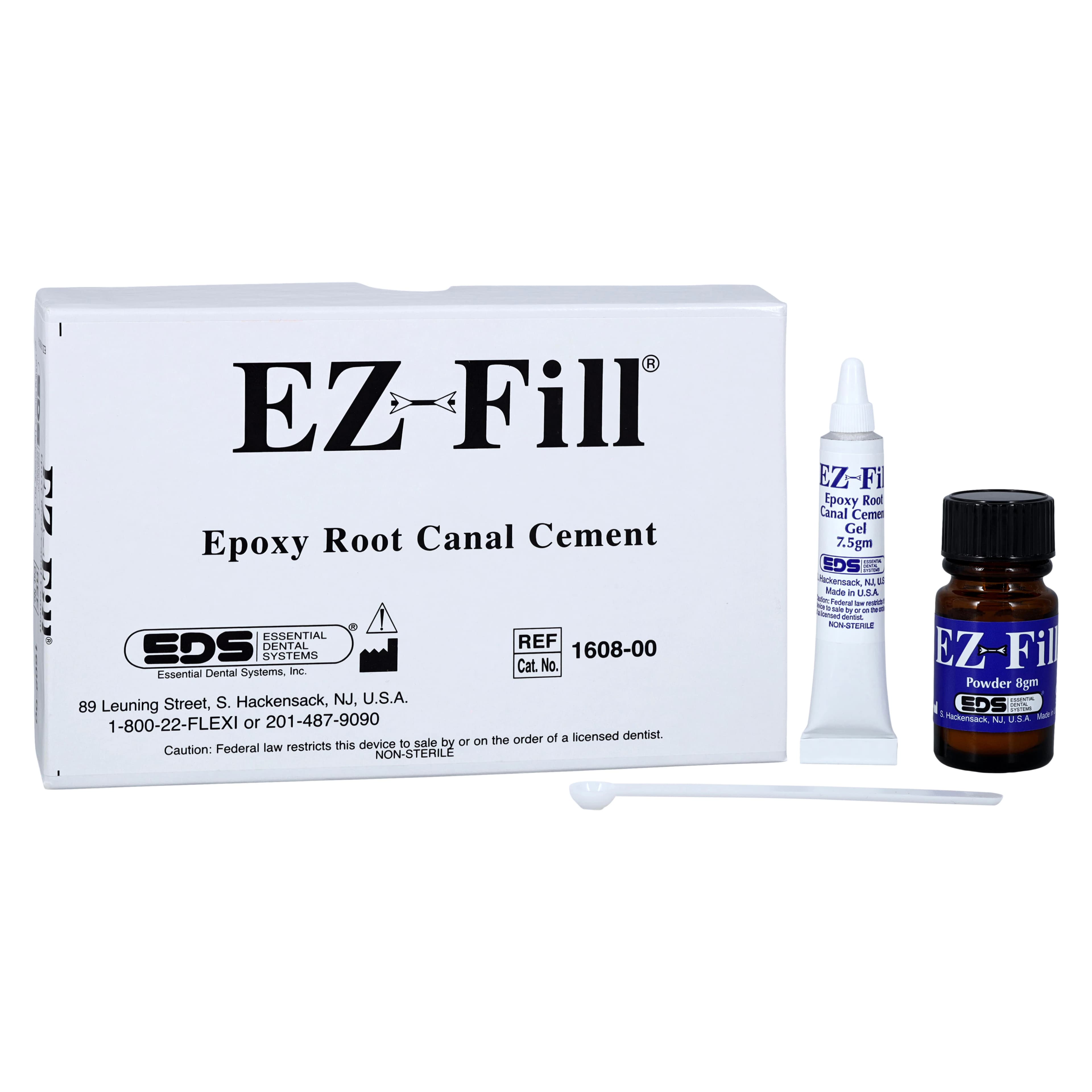 EZ-Fill Epoxy Root Canal Cement Kit, 7.5 g Gel + 8 g Powder + Measuring Scoop, 1 Kit, 1608-00 - EZ-Fill Epoxy Root Canal Cement, Cement Kit, 1/Pk, 1608-00 - Image 1
