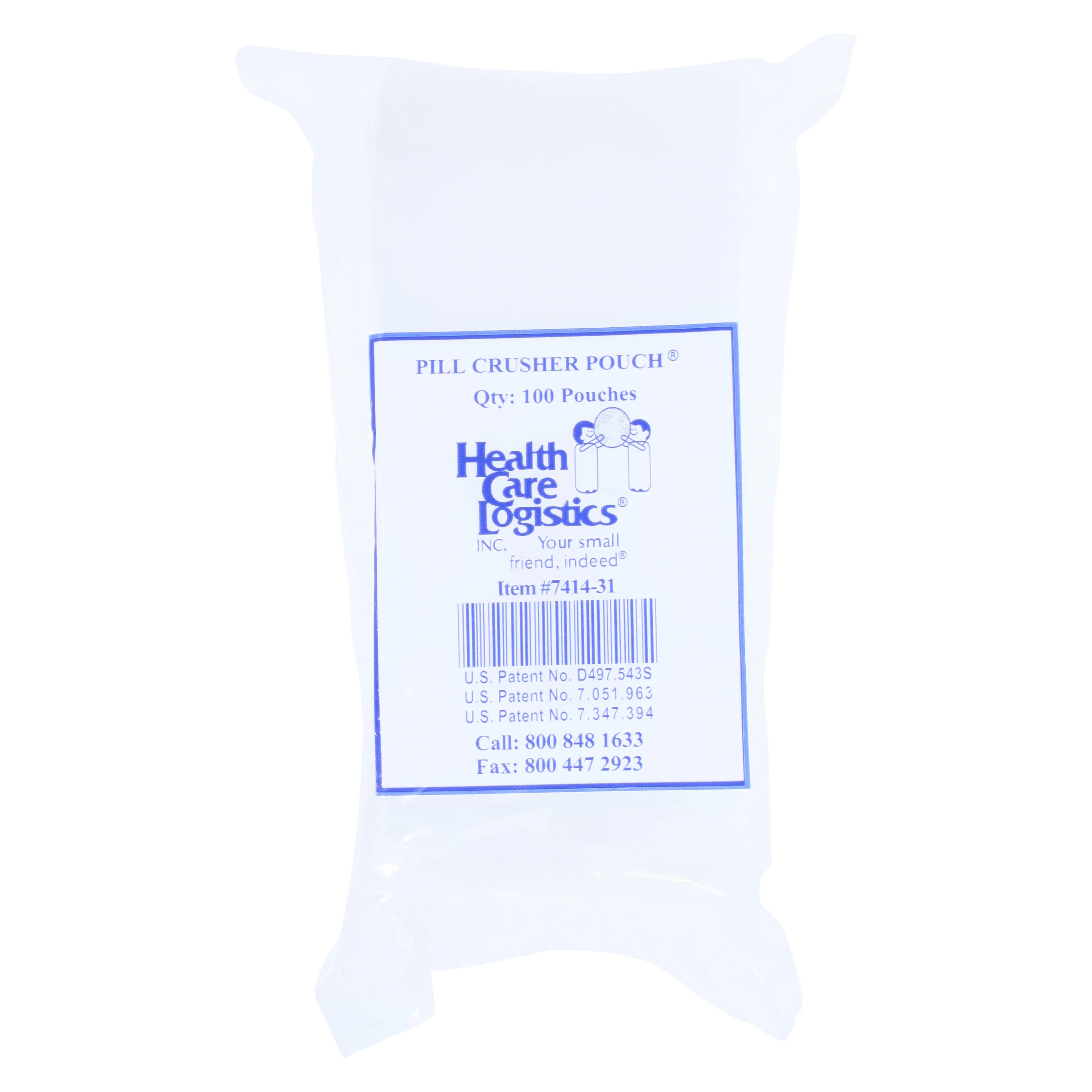 Silent Knight Tablet Crusher Pouch, Clear (Pouch Tab Crusher) - Pouch Tab Crusher - Image 1