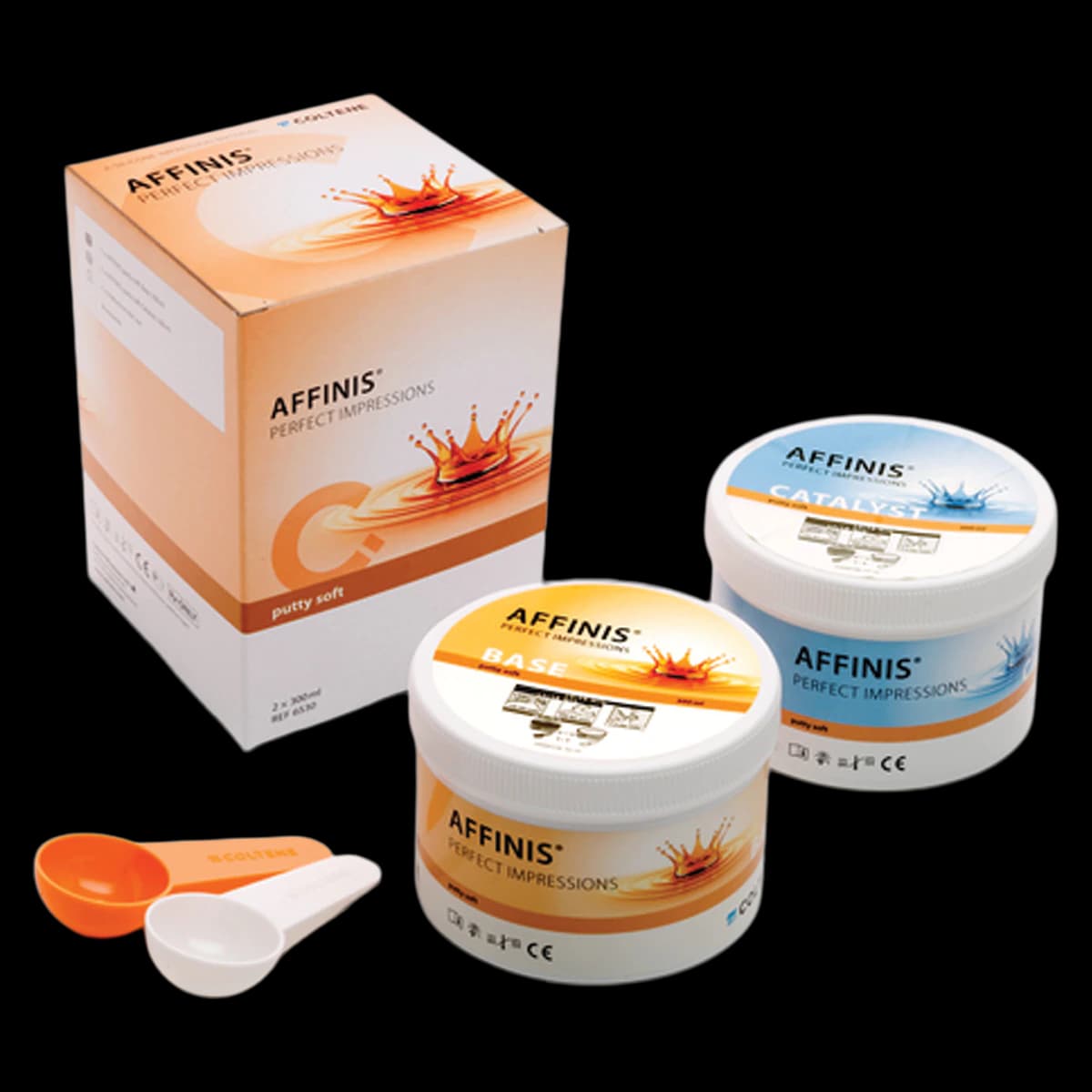Affinis A-Silicone Impression Material, Putty Soft Regular Set, 300 ml Base & 300 ml Catalyst, Beige, 1/Pk, C6530 - Affinis A-Silicone Impression Material, Putty Pack, Soft Regular Set, 300 ml, Beige, 1/Pk, C6530 - Image 1