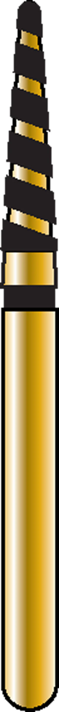 Alpen x1 TurboCut Single Use Diamond Bur, FG, Super Coarse, Round End Taper, #856-018 (8.0 mm), 25/Pkg, X856TC018 - Alpen® x1 Single Use Diamonds - TurboCut® - #856-018 (8.0) - Image 1