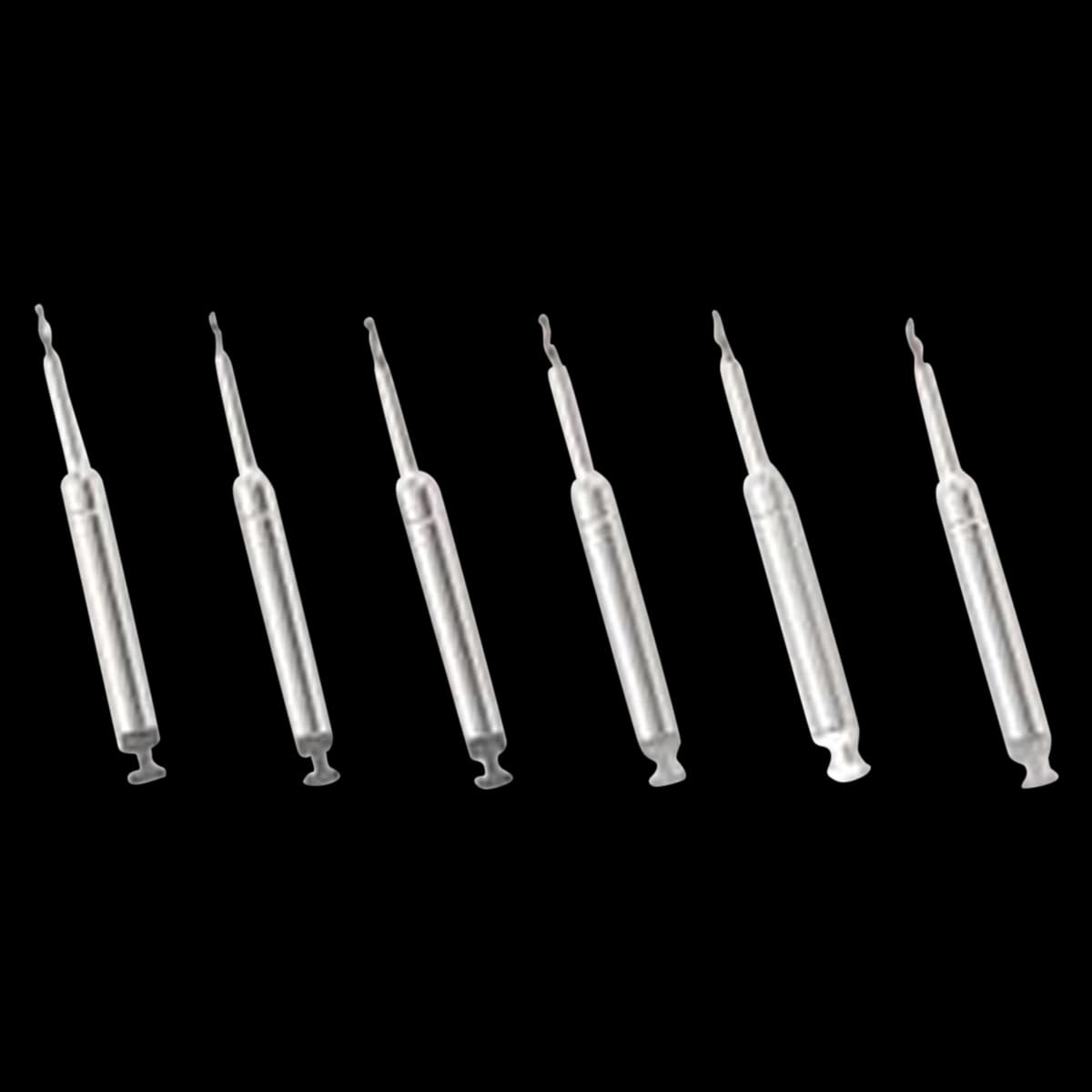 Coltene TMS Kodex Twist Drill K93, Minim, Silver, 0.021" x 0.157" (0.525 mm x 4 mm), Without Depth Limiting, 6/Pk - Thread Mate System Kodex Drills, K93, 0.021" x 0.157", Silver, 6/Pk, K93 - Image 1