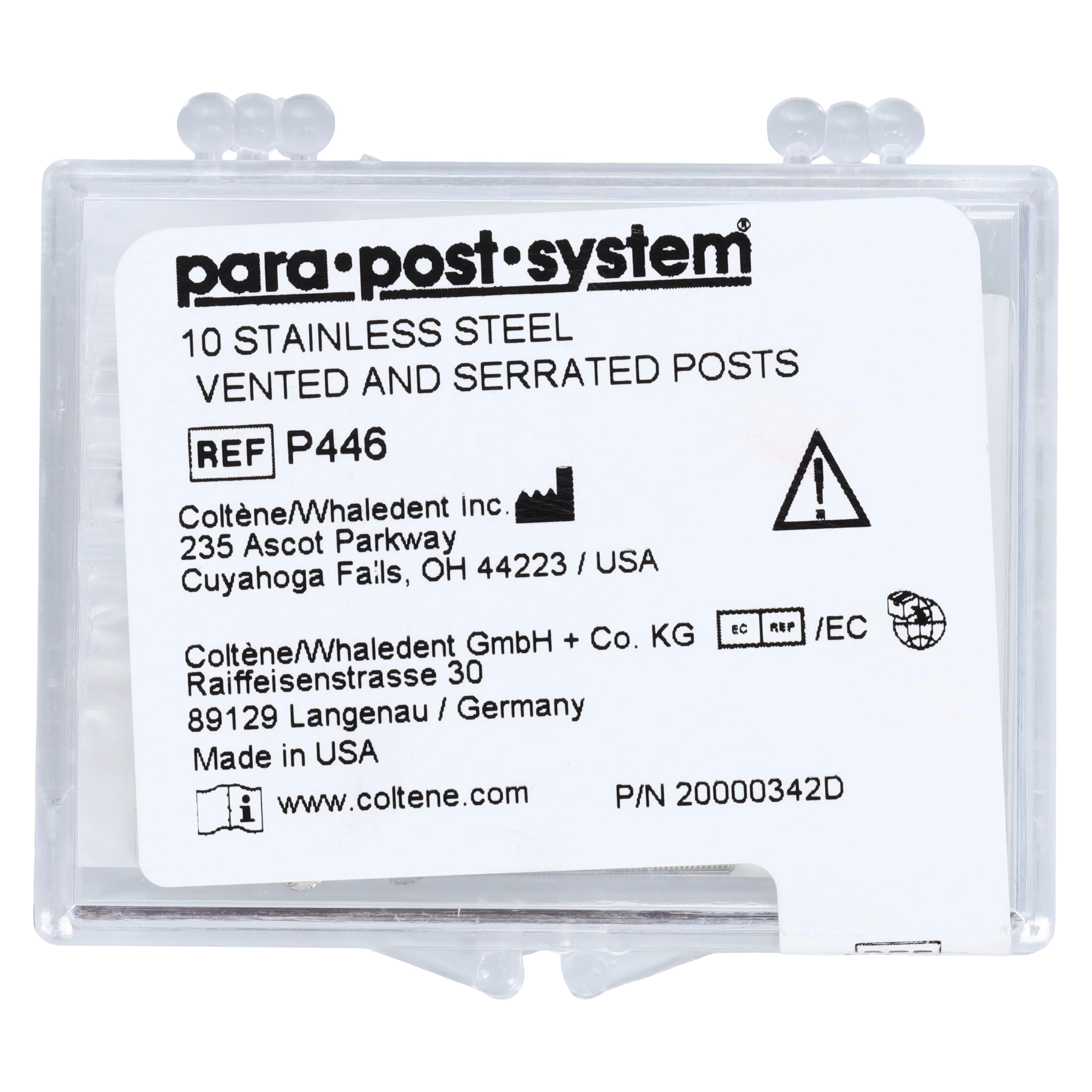 ParaPost Stainless Steel Post Refill, Size 6 (0.060"/1.5mm), Black, 10/Pk, P446 - ParaPost, Stainless Steel, Refill, Black, 10/Pk, P446 - Image 1