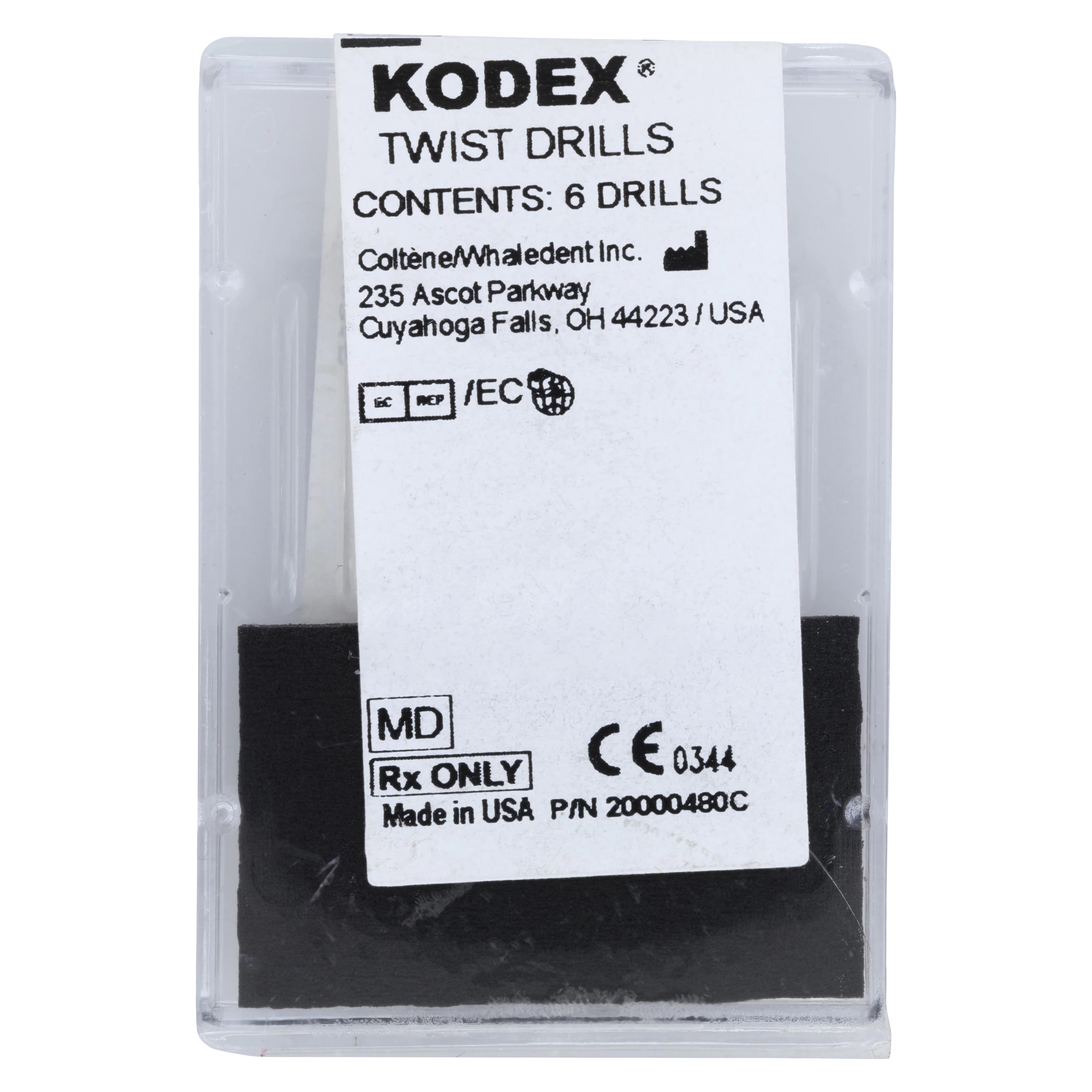 Coltene TMS Kodex Drill K92, Minim, Depth-Limiting, Silver, 0.021" x 0.079" (0.525 mm x 2 mm), 6/Pk - Thread Mate System Kodex Drills, K92, 0.027" x 0.079", Silver, 6/Pk, K92 - Image 1