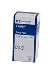 Curity Sterile Gauze Pad, 100% Cotton, 2x2", 12-Ply, USP Type VII, Latex-Free, 1/Each - Gauze Pad Curity ST 12Ply 1's - Image 1