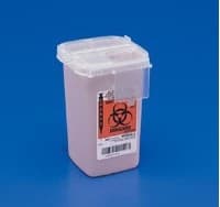 SharpStar Sharps Container, 5 qt, Opaque Red, Counterbalanced Lid with Locking Tabs, Wall Mount, 5.5 x 10.75 x 12.5 in, Each - Sharps Cont Counter Balanced - Image 1