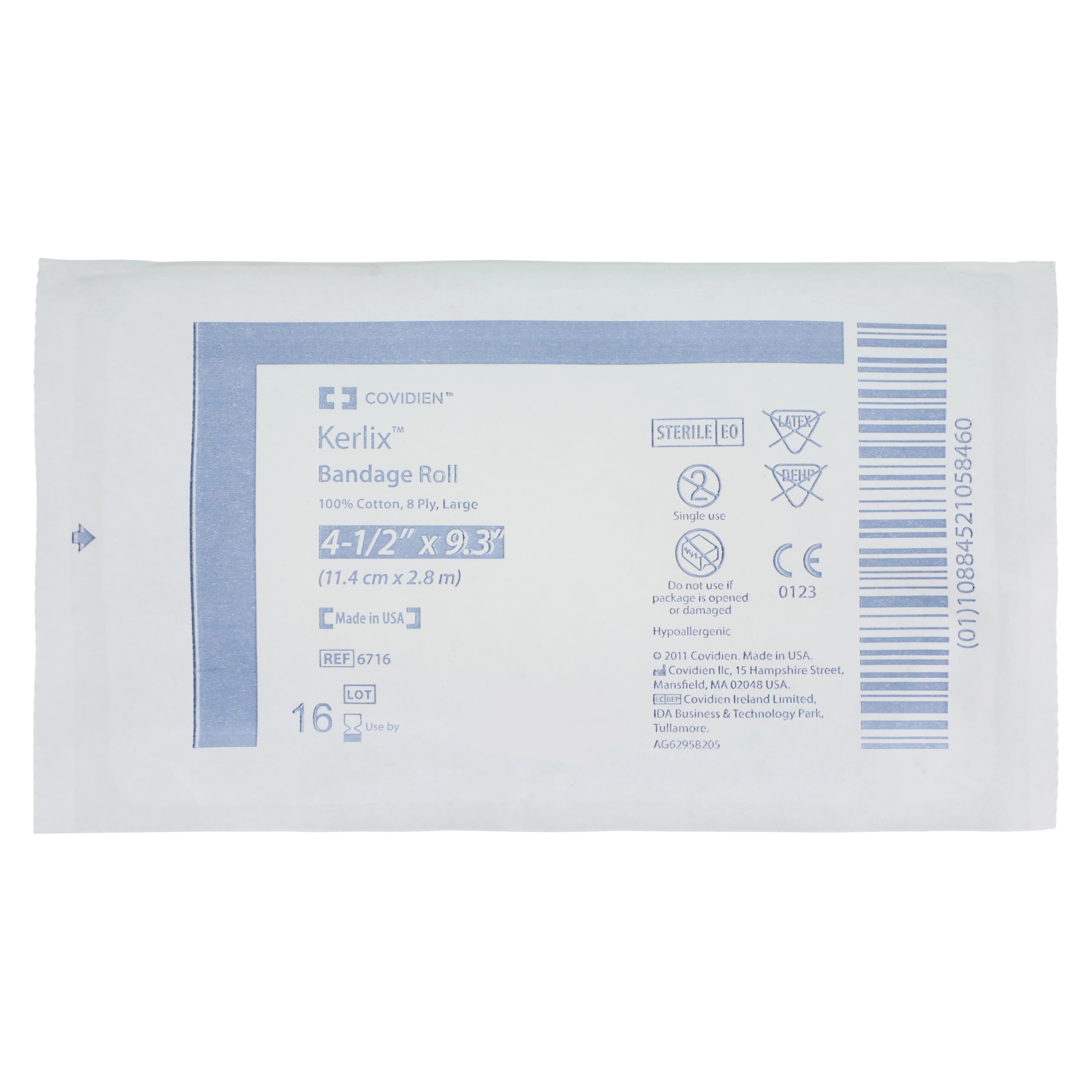 Kerlix Gauze Bandage, Cotton Fluff, 4.5" x 3.1 yd, 8 Ply, Sterile, Each - Bandage Fluff Kerlix 8Ply ST - Image 1