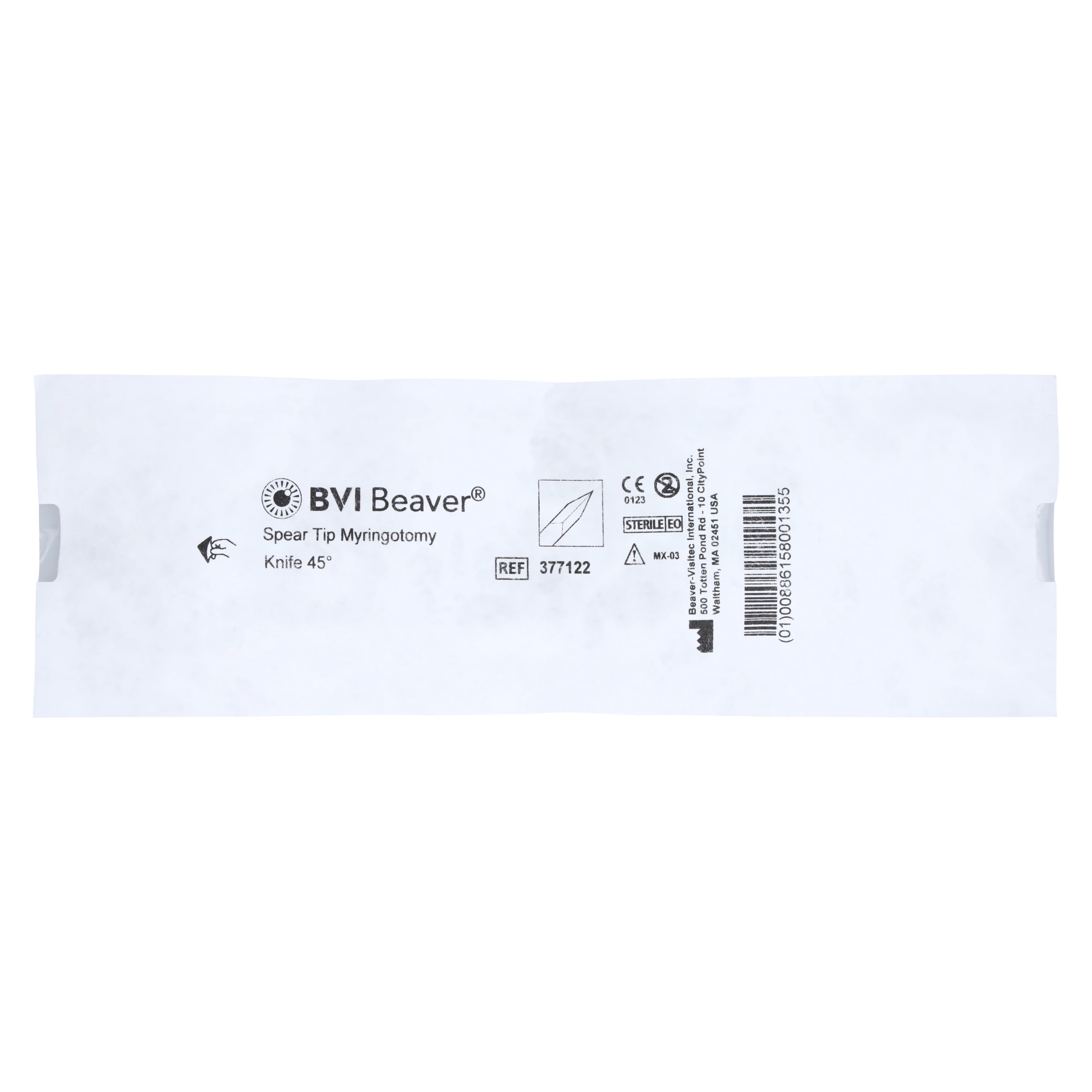 Beaver-Visitec Myringotomy Knife, Plastic/Stainless Steel, Sterile, Disposable, 3/Case - Myringotomy Knives - Image 1