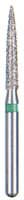Kerr BluWhite Diamond Bur FG #246 Coarse Flame, Friction Grip, 5/Pack - #FG246 Coarse BluWhite Diamond Bur Flame FG Pack of 5 - Image 1