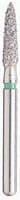 Kerr BluWhite Diamond Bur FG 250C, Coarse, Flame, Friction Grip, 5/Pk - BluWhite Diamonds FG 250C 5/Pk - Image 1