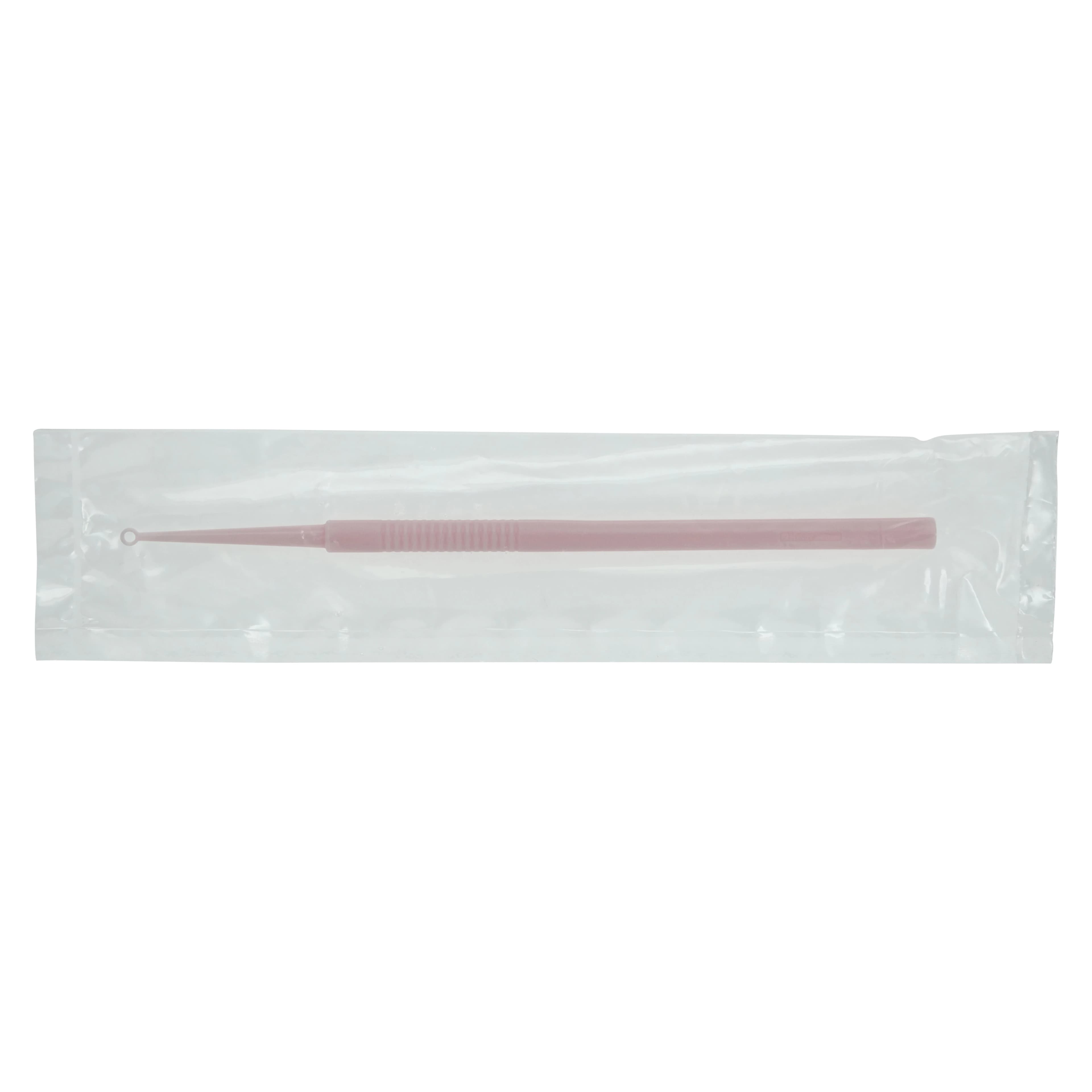 Henry Schein Ear Curette, 3.3mm, Disposable, Pink, 50/Box - Curette Ear Pink Disposable - Image 1