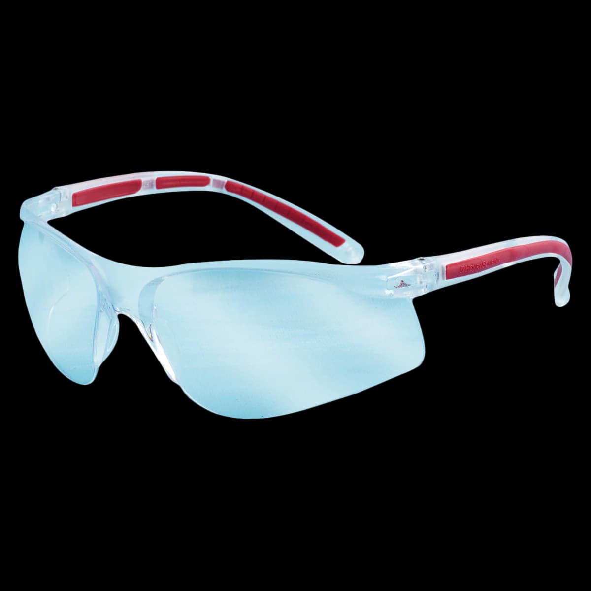 Maxi-Gard 806 Series Protective Eyewear, Universal, Clear Lens, Red Frame - Maxi-Gard 806 Series Protective Eyewear - Image 1