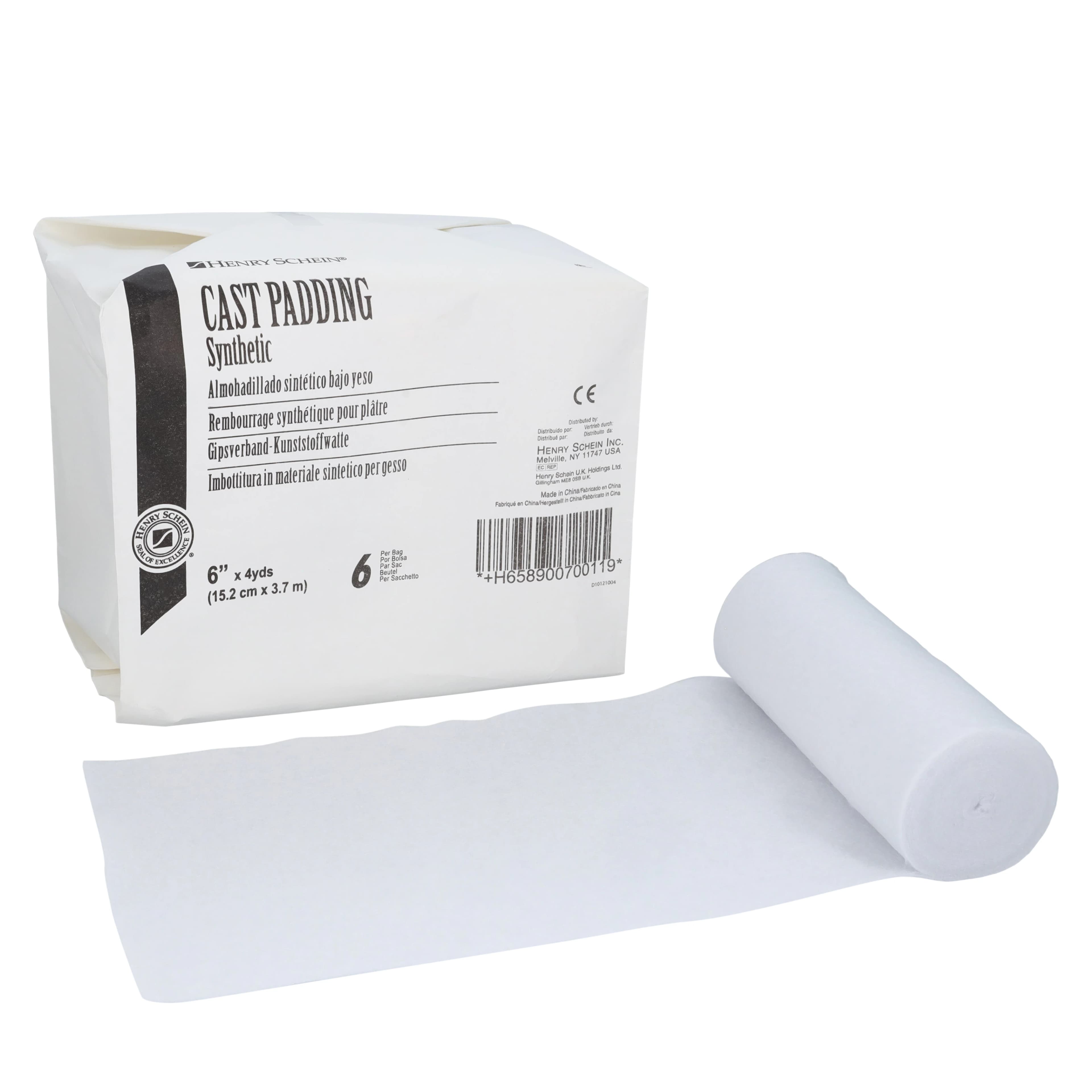Henry Schein Synthetic Cast Padding, 6" x 4 yd - Synthetic Cast Padding - Image 1