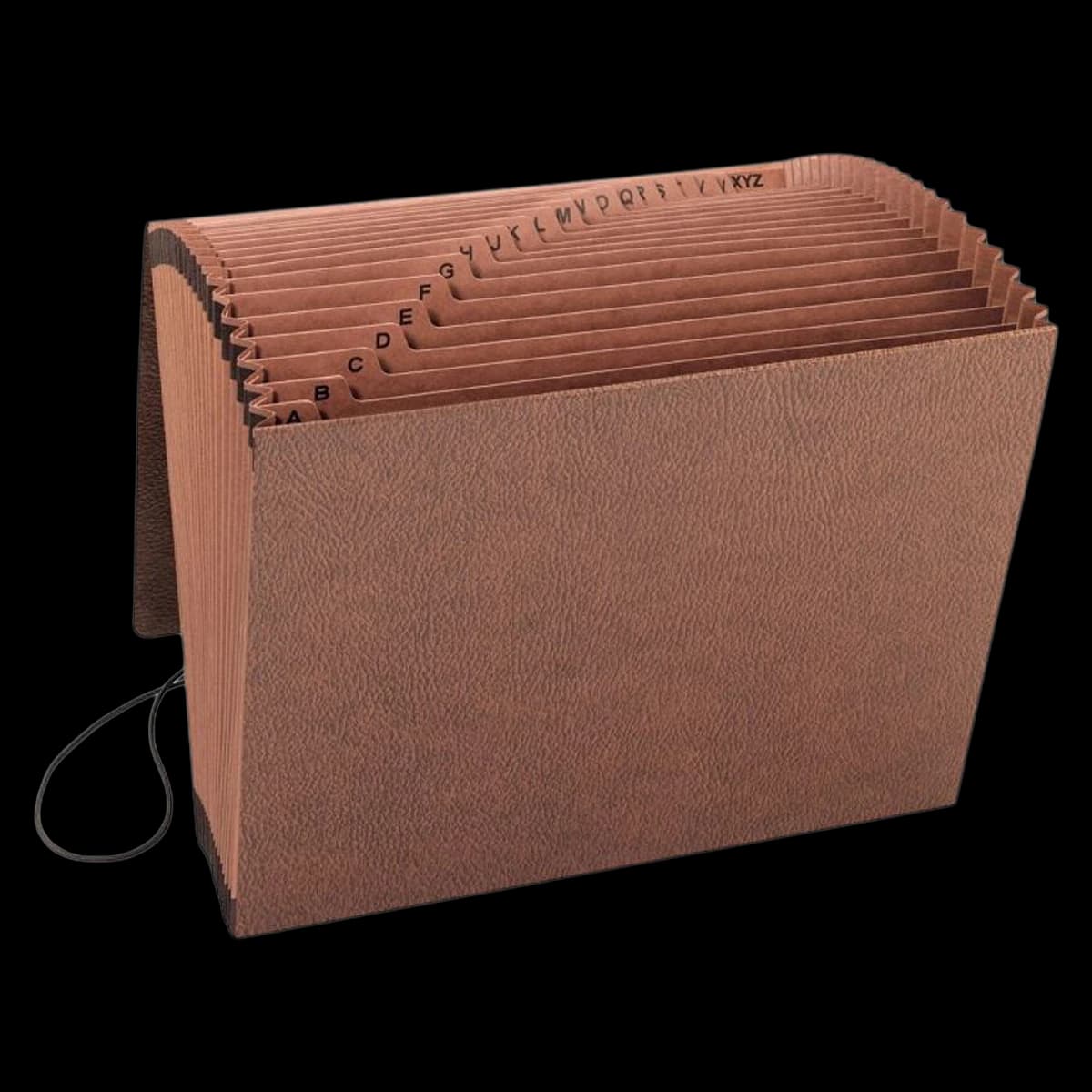 Smead Expanding File, 21 Pockets, A-Z, Letter Size, Brown, 1/Package - FILE,EXP,LTR,W/FLAP & COR - Image 1