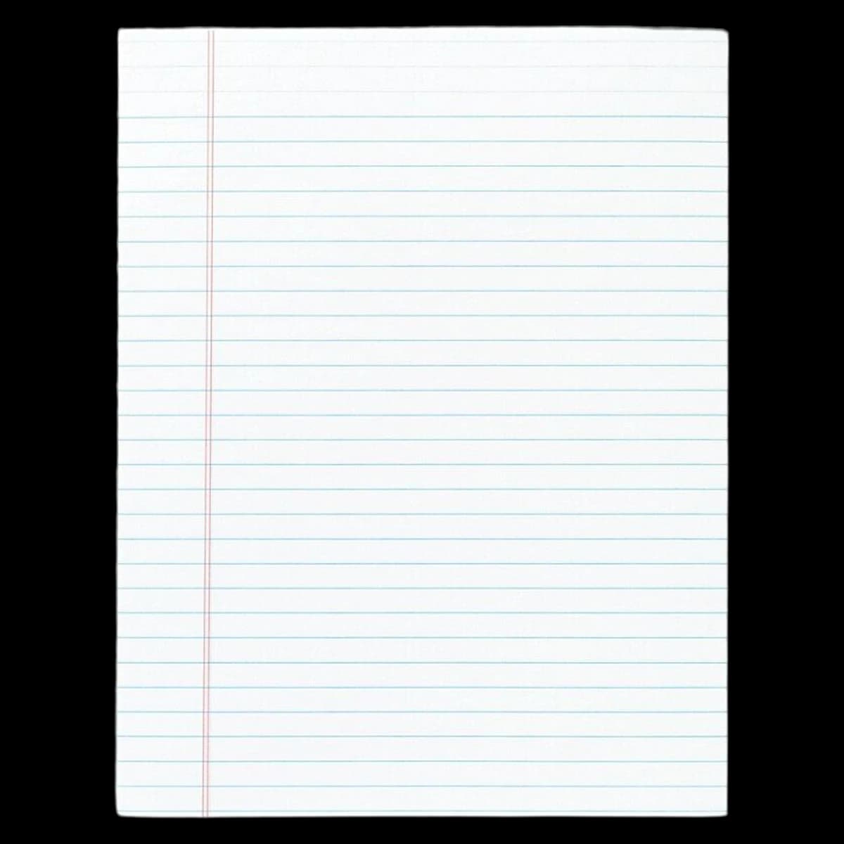 Office Depot Writing Pad, White, Legal Ruled, 8.5 x 11 in, 50 Sheets, 12/Pack - Writing Pad White - Image 1