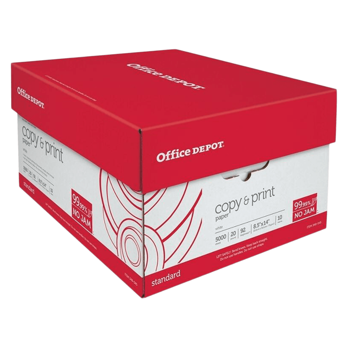 Office Depot Business Services Copy Paper, 20 Lb, White, Legal Size, 10 Reams, 5000 Sheets/Case - Paper Copy 20Lb White - Image 1