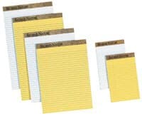 Tops Business Forms Perforated Recycled Writing Pad, 5" x 8", Legal Ruled, White, 50 Sheets, 12/Package - Pad Perf Recy 5x8 Wht Lgl - Image 1