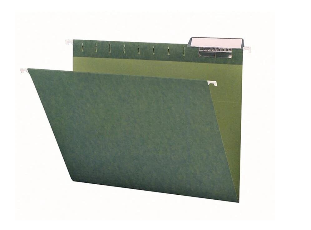 Smead Hanging Folder, 1/3-Cut Tab, Letter Size, Green, 25 per Box - Folder Hanging Ltr 1/3 Gr - Image 1