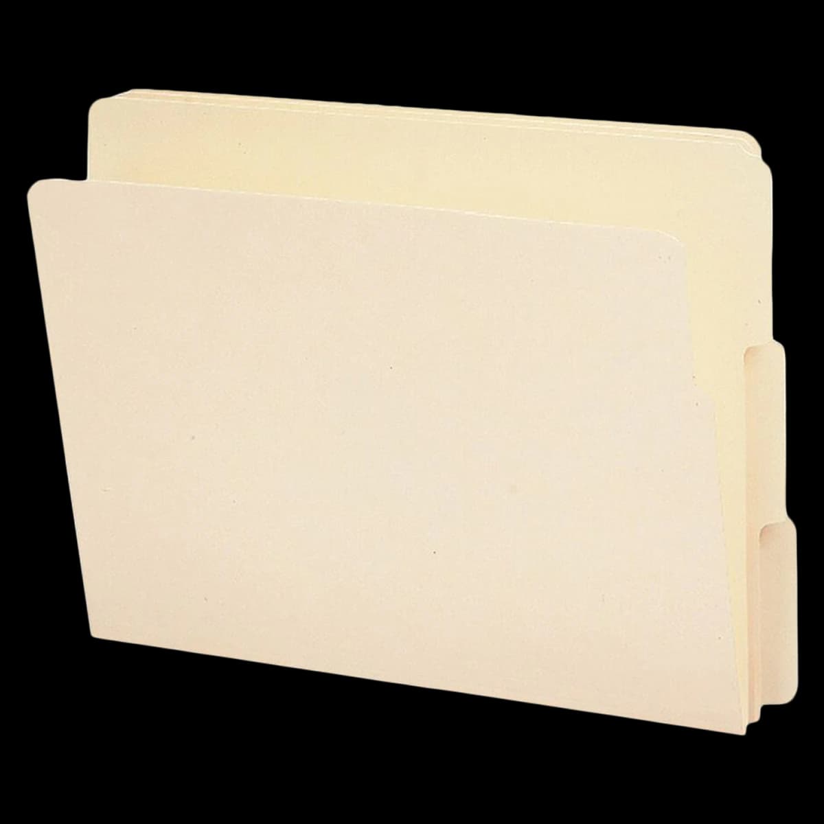 Smead Manila Reinforced End-Tab Folders, 1/3 Cut, Letter Size, 100/Box - Folder Ltr ly 1/3-End M - Image 1
