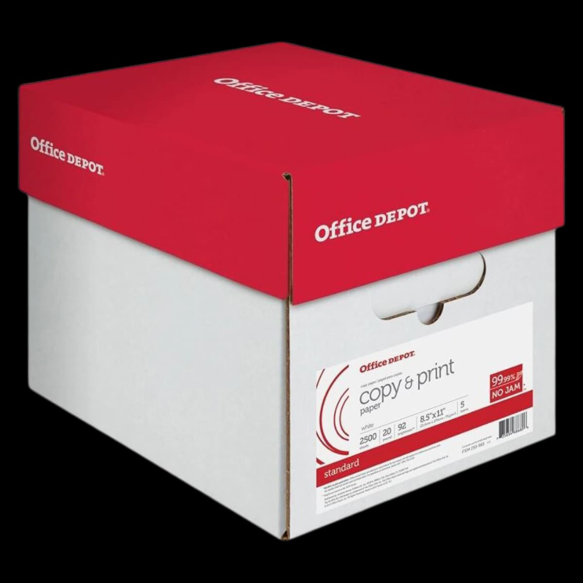 Copy Paper 8-1/2x11 20lb, 500 Sheets/Ream, 5 Reams/Case, ODB - Copy Paper 8-1/2x11 20lb ODB - Image 1
